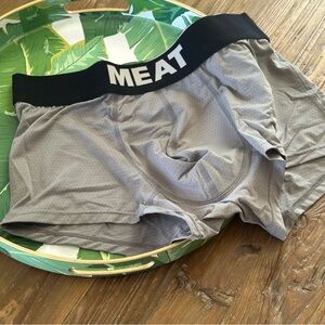 MEAT Gray Performance Trunks